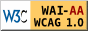 Conformidad de nivel triple A, de WCAG 1.0 del W3C-WAI.